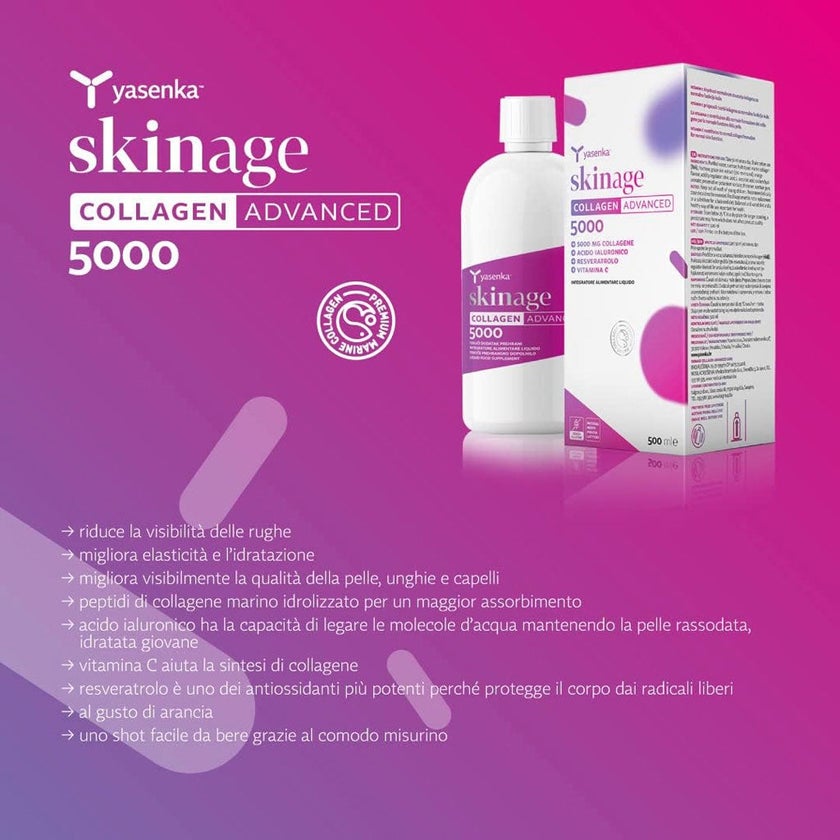Skinage Collagen Advanced 5000mg Drinkable Liquid 500ml