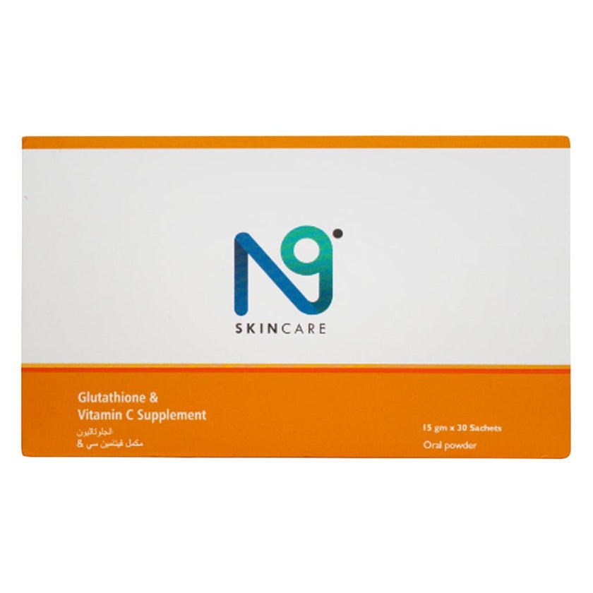 Rowan Bioceuticals No.9 Glutathione & Vitamin C Sachets 15g, Pack of 30's