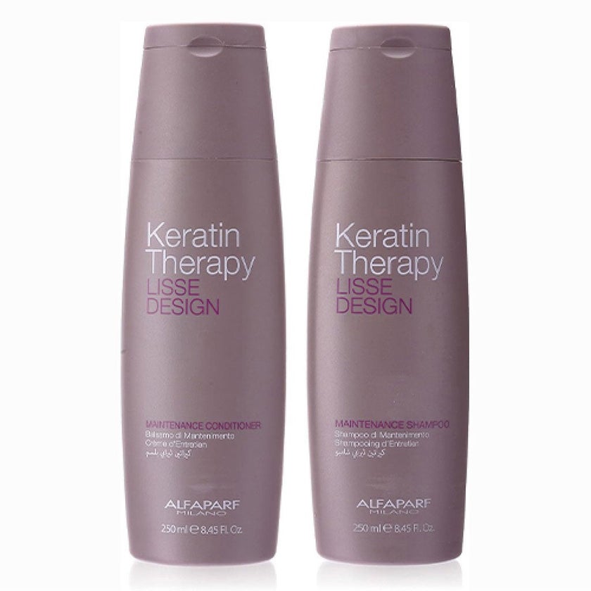 Alfaparf Keratin Therapy Shampoo & Conditioner 250ml, Promo Pack of 2's
