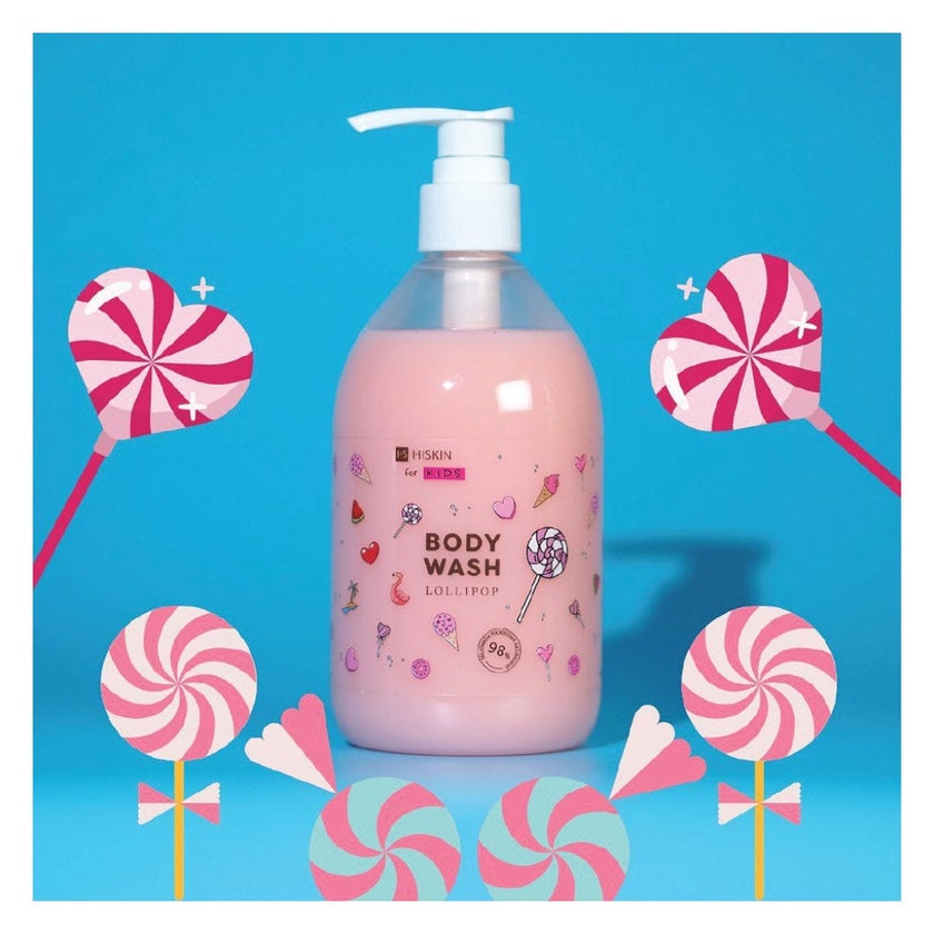 Hiskin Lollipop Body Wash For Kids 400ml