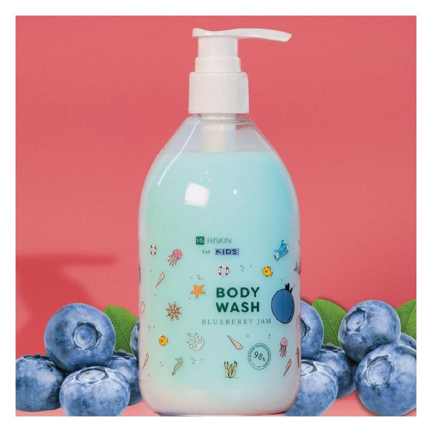 Hiskin Blueberry Body Wash For Kids 400ml