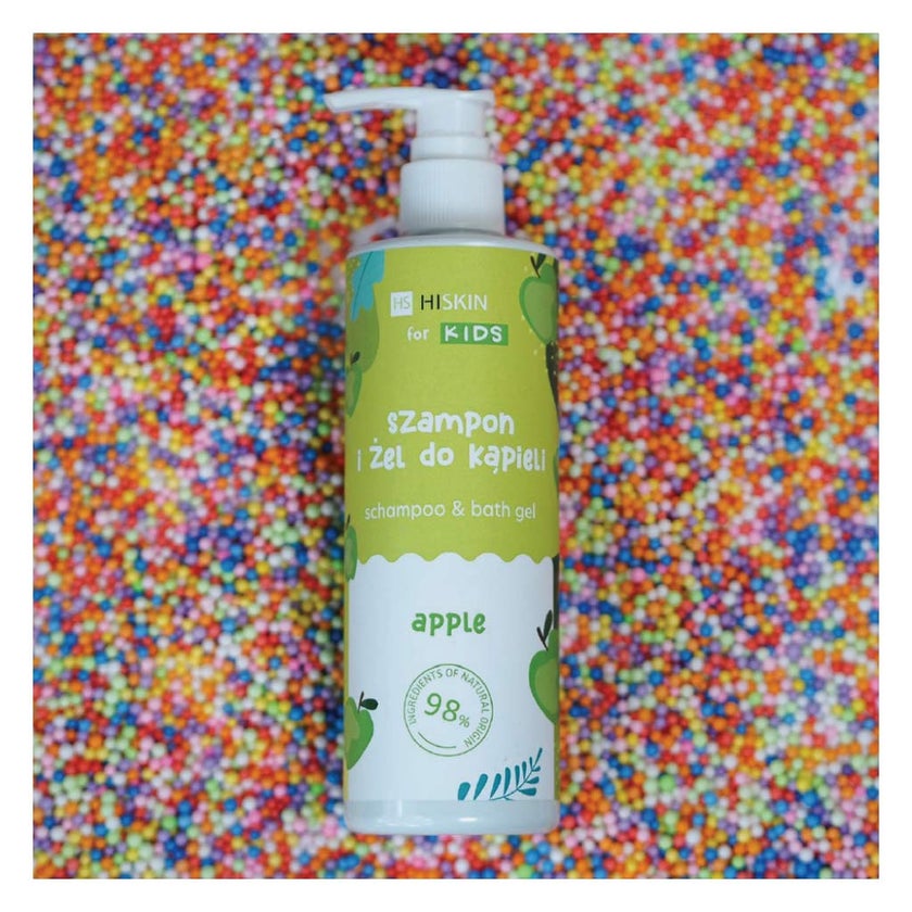 Hiskin Gel Apple Shampoo & Bath For Kids 280ml