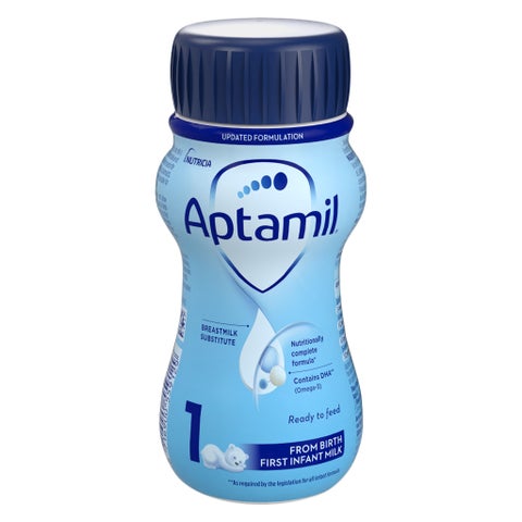 Aptamil Stage 1 First Infant Milk Formula For 0 To 6 Months 200ml, Pack of 12's