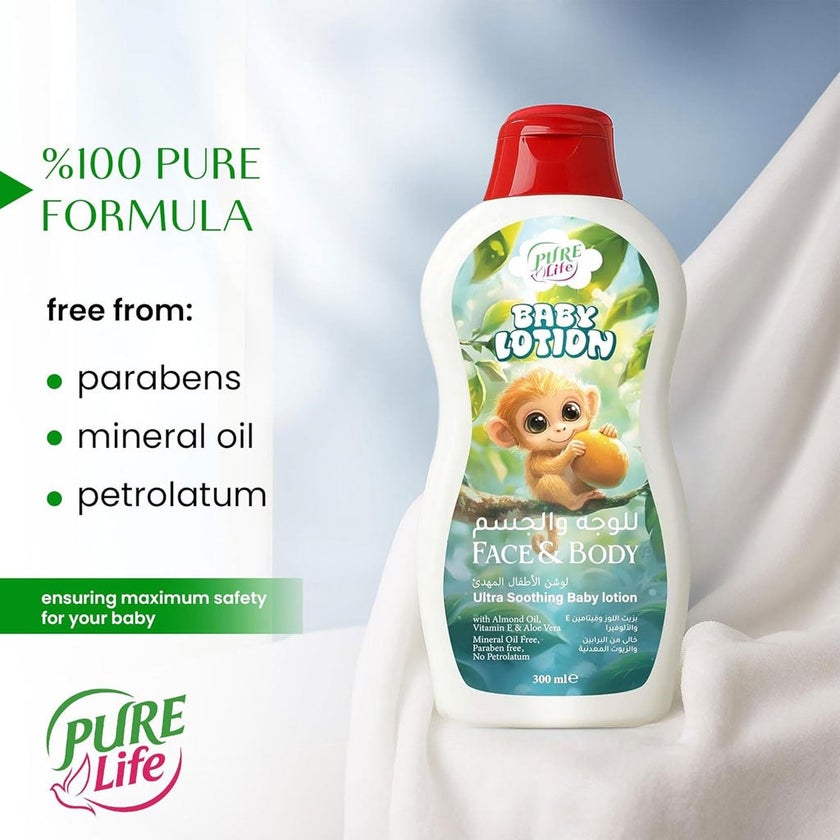 Pure Life Ultra Soothing Baby Lotion for Face & Body 300ml