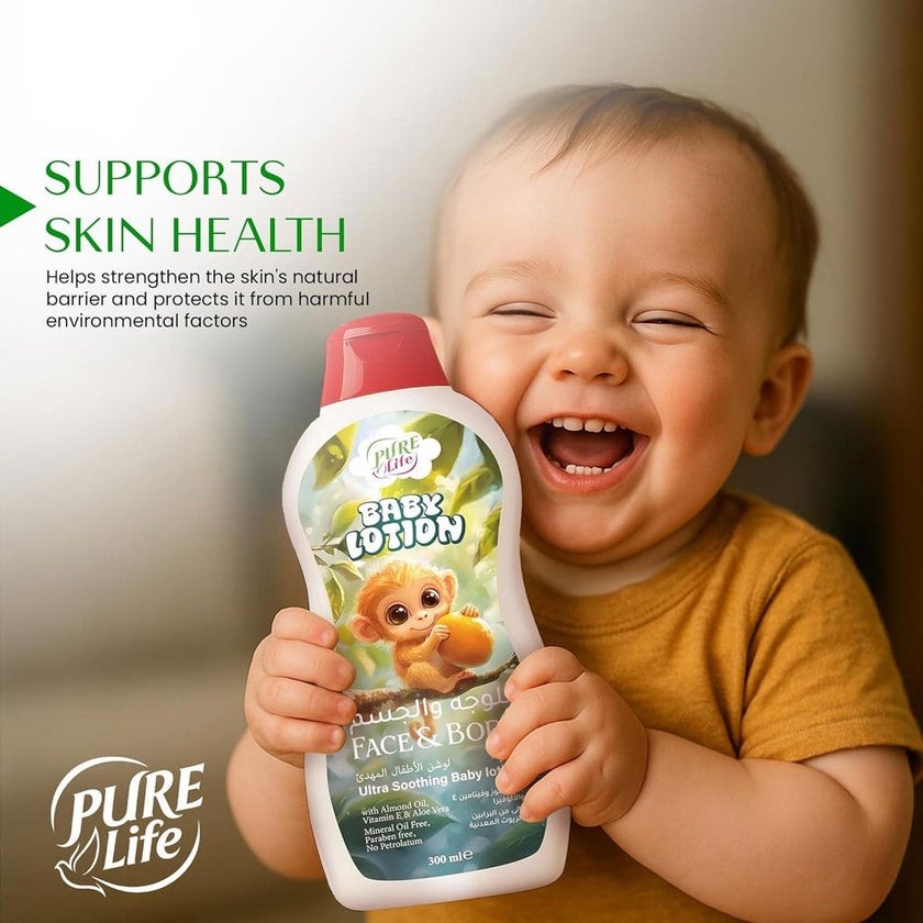 Pure Life Ultra Soothing Baby Lotion for Face & Body 300ml