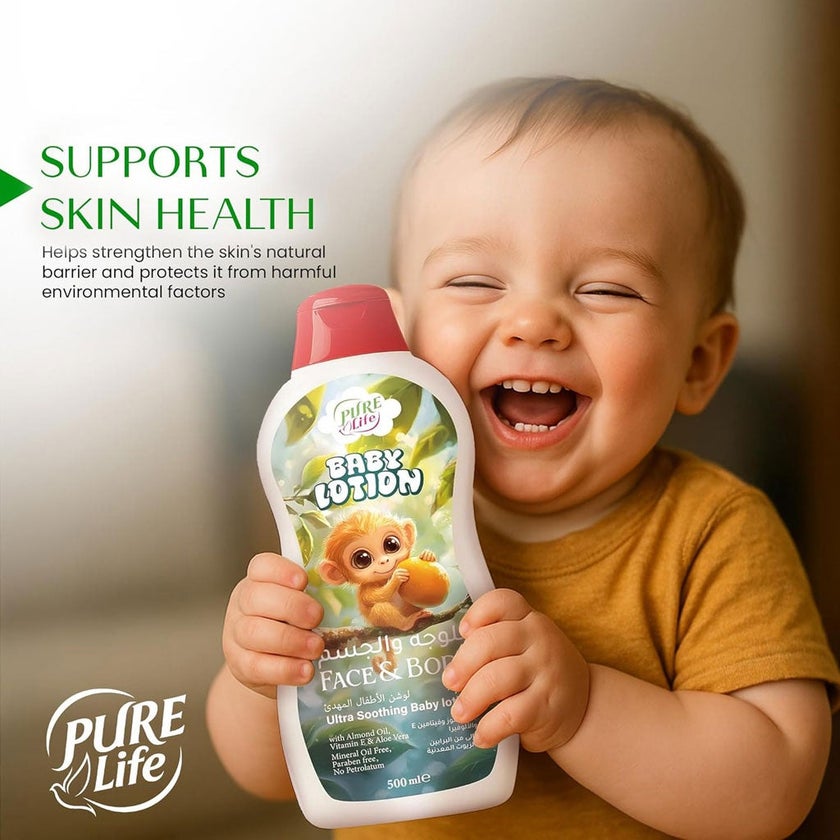 Pure Life Ultra Soothing Baby Lotion for Face & Body 500ml