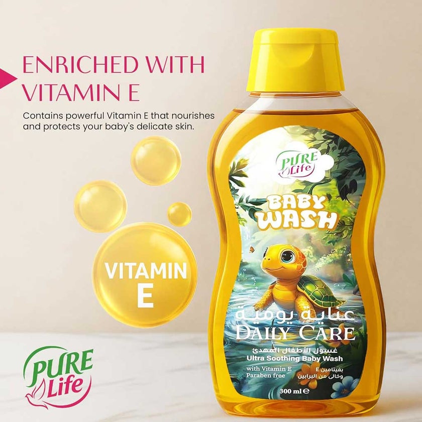 Pure Life Ultra Soothing Baby Wash For Daily Care 300ml