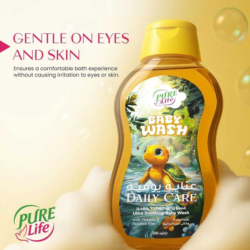Pure Life Ultra Soothing Baby Wash For Daily Care 500ml