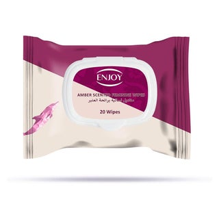 Enjoy Amber Scented Feminine Wipes, Pack of 20's
