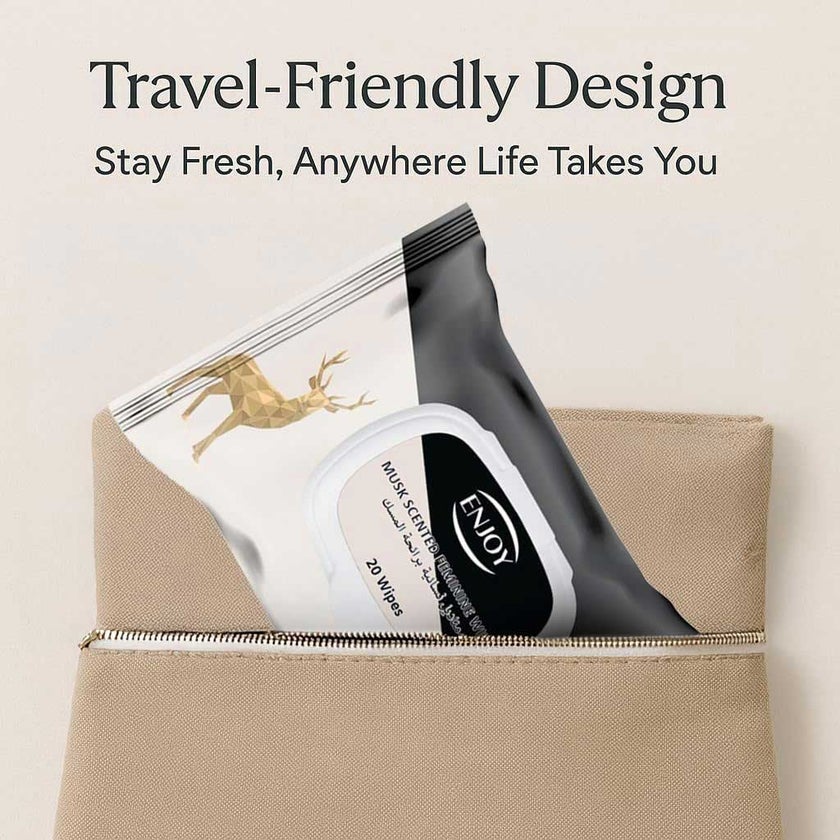 Enjoy Musk Scented Feminine Wipes, Pack of 20's