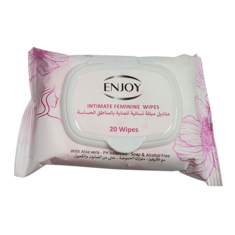 Enjoy Intimate Feminine Wipes, Pack of 20's