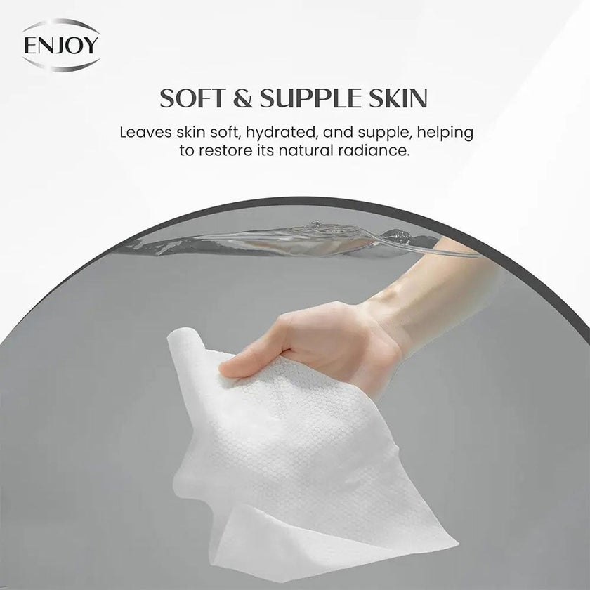 Enjoy Hydrating Hyaluronic Acid Facial Wipes, Pack of 25's