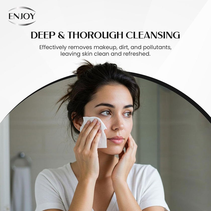 Enjoy Charcoal Facial Wipes, Pack of 25's