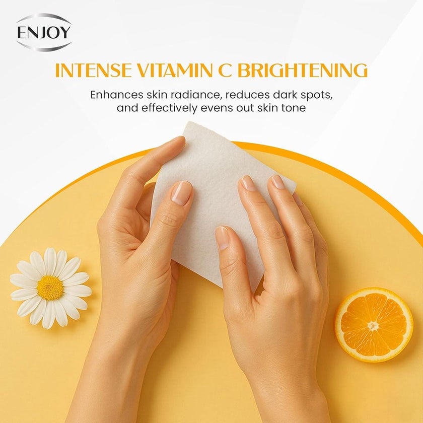 Enjoy Brightening Vitamin C Facial Wipes, Pack of 25's