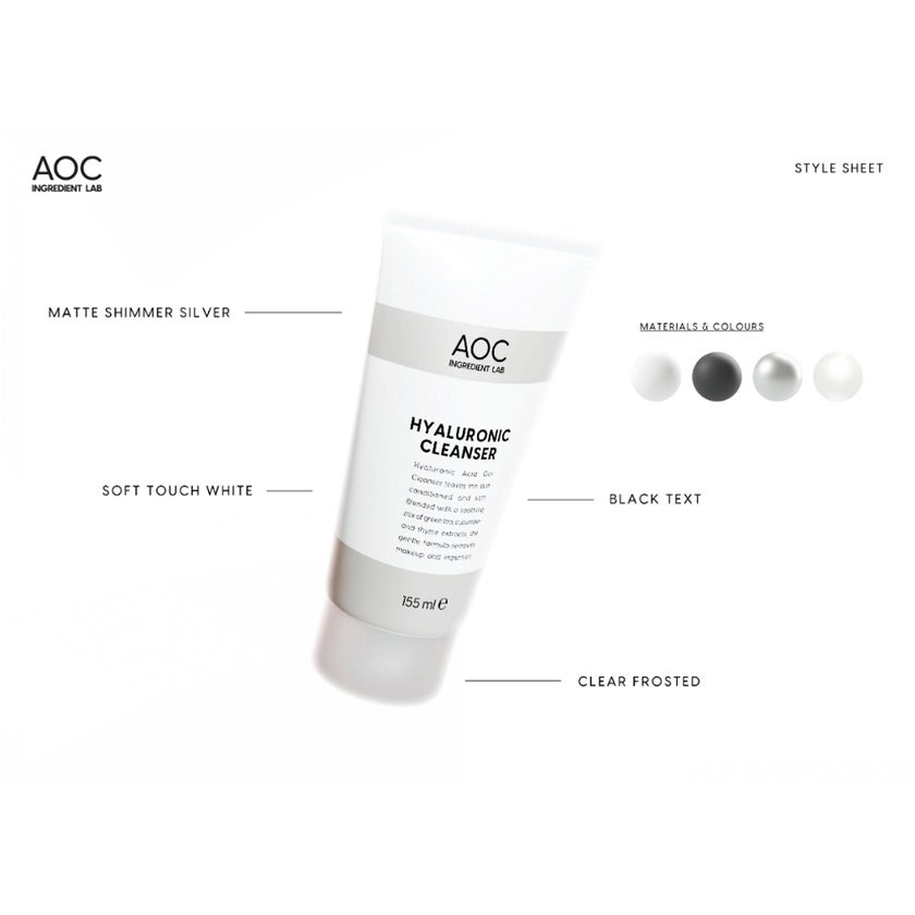 Amelia Knight AOC Hyaluronic Cleanser 155ml