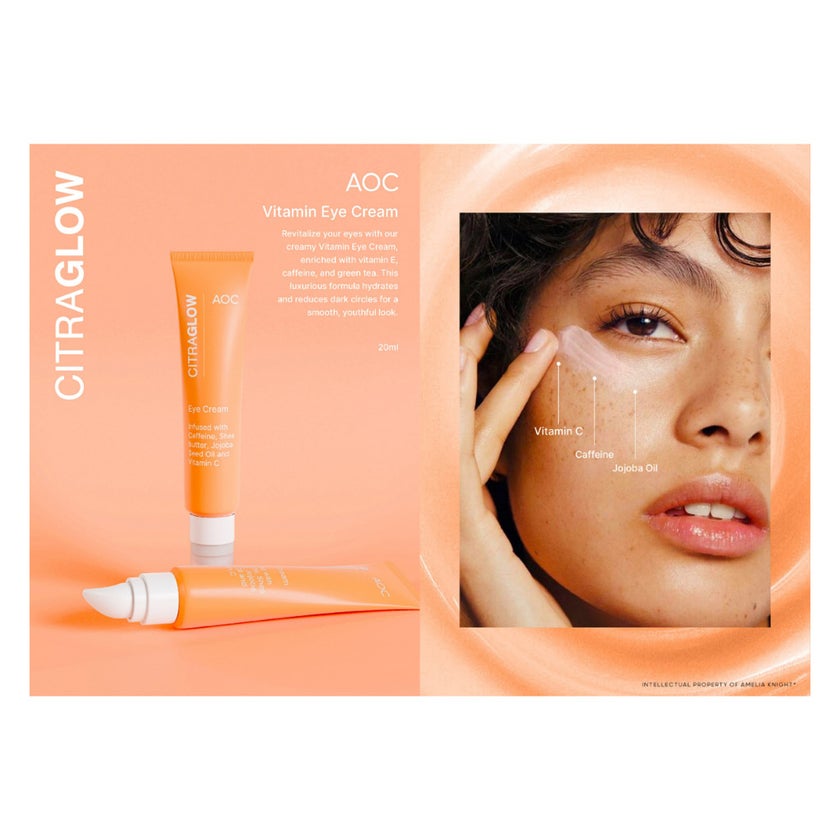 Amelia Knight AOC CitraGlow Vitamin-C Eye Cream 15ml