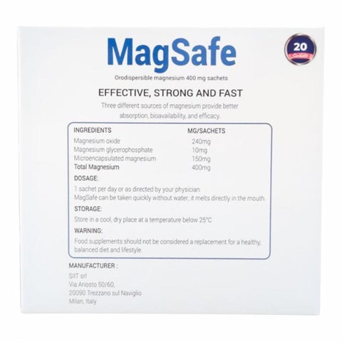 Magsafe Magnesium 400mg Orodisperable Powder - 20 Sachets