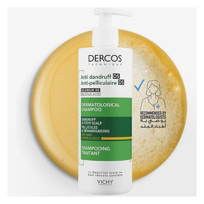 Vichy Dercos Anti-Dandruff Treatment Shampoo Dry Hair 390ml