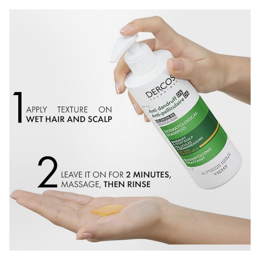 Vichy Dercos Anti-Dandruff Treatment Shampoo Dry Hair 390ml