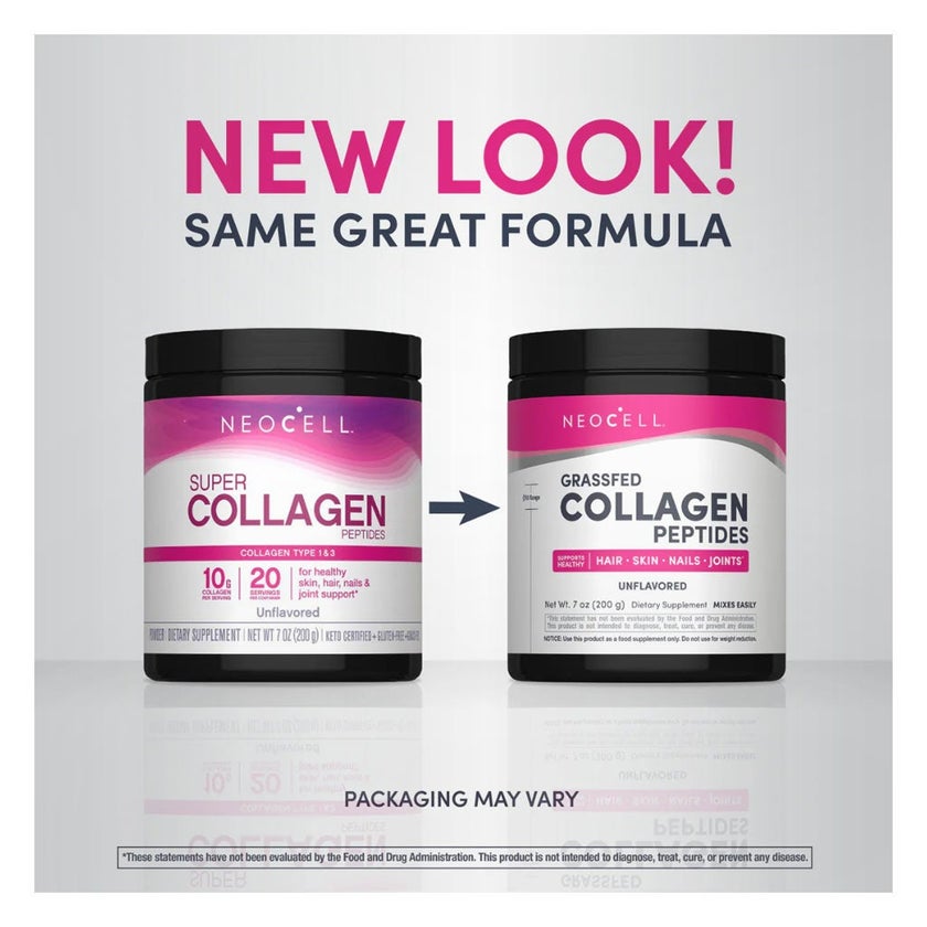 NeoCell Grassfed Collagen Peptides Unflavored Powder 200g