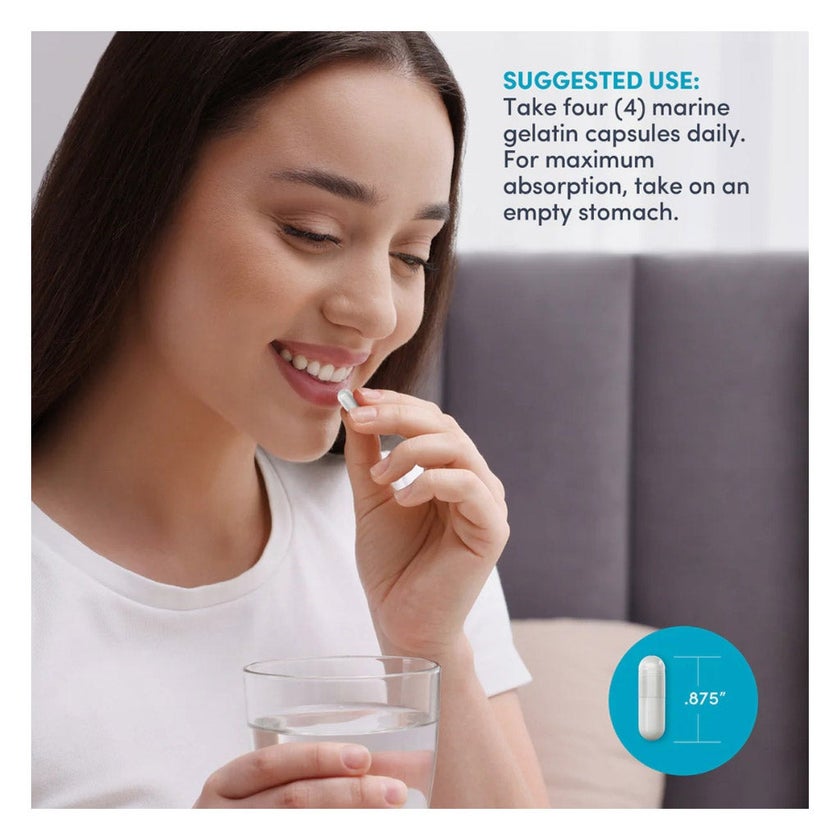 NeoCell Marine Collagen + Hyaluronic Acid Capsules, Pack of 120's