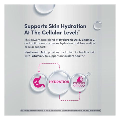 NeoCell Hyaluronic Acid + Vitamin C Liquid, Blueberry - 2 x 473ml
