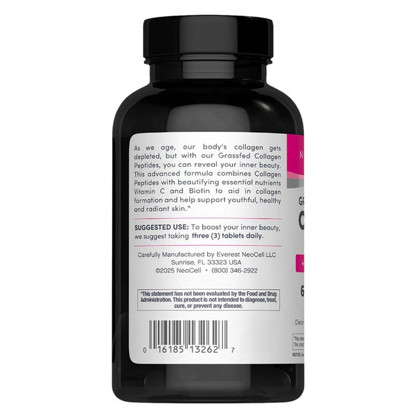 NeoCell Grassfed Collagen + Vit C & Biotin Tablets, Pack of 270's