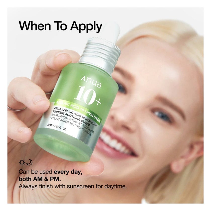 Anua Azelaic Acid 10 + Hyaluron Redness Soothing Serum 30ml