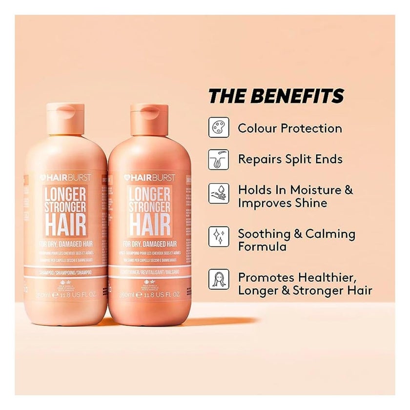 Hairburst Shampoo For Dry Damaged Hair 350ml