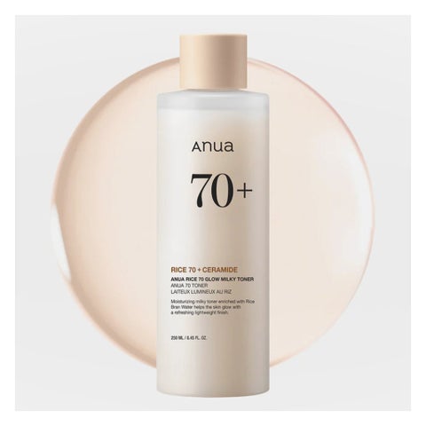 Anua Rice 70 + Ceramide Glow Milky Face Toner 250ml