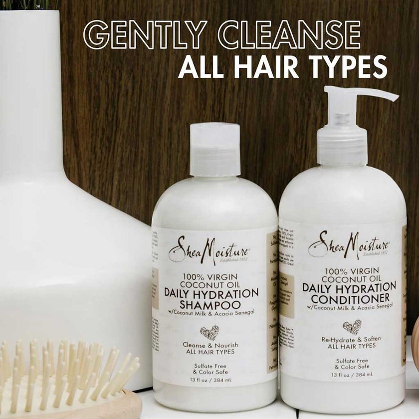 Shea Moisture 100% Virgin Coconut Oil Shampoo 384ml