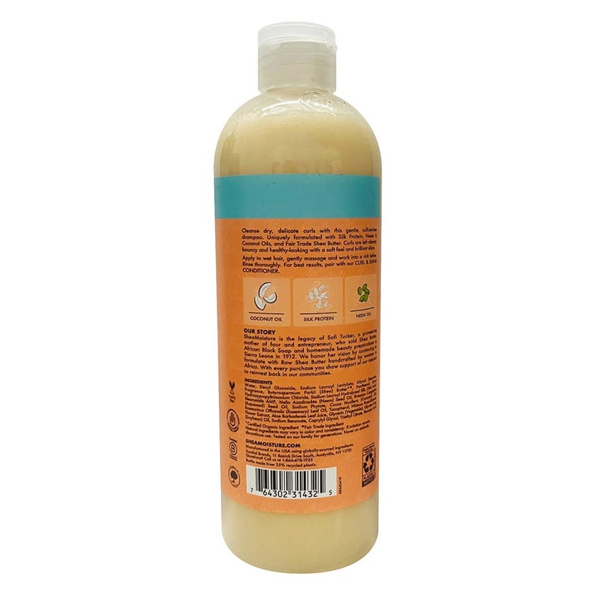 Shea Moisture Coconut & Hibiscus Curl & Shine Shampoo 586ml