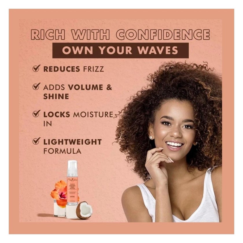 Shea Moisture Coconut & Hibiscus Frizz Free Curl Mousse 222ml