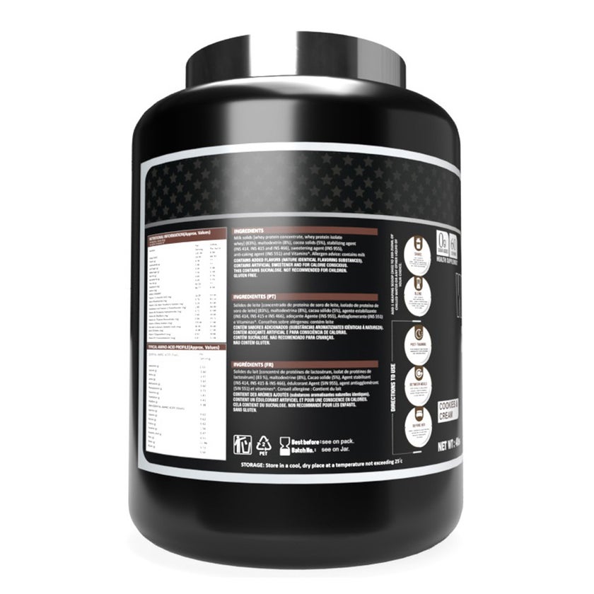 Titan Core Cookies & Cream Whey Protein Powder 1.8Kg