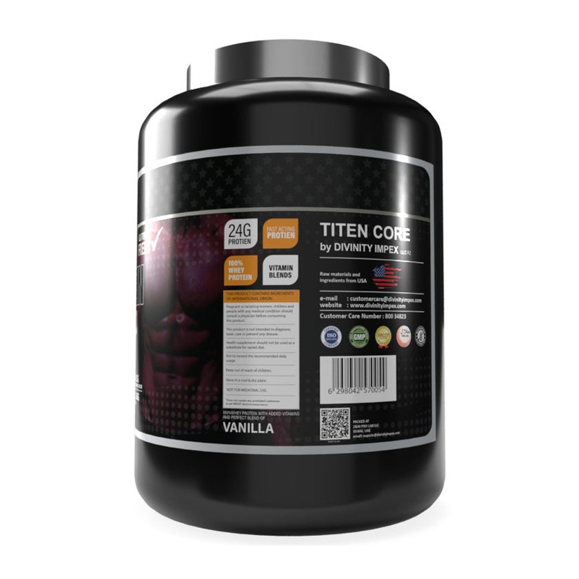 Titan Core Vanilla Whey Protein Powder 1.8Kg