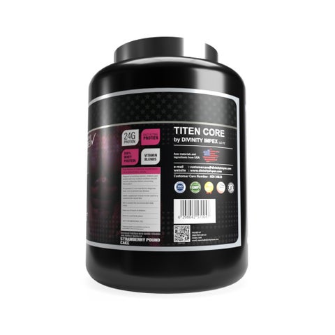 Titan Core Strawberry Pound Cake Whey Protein 1.8Kg