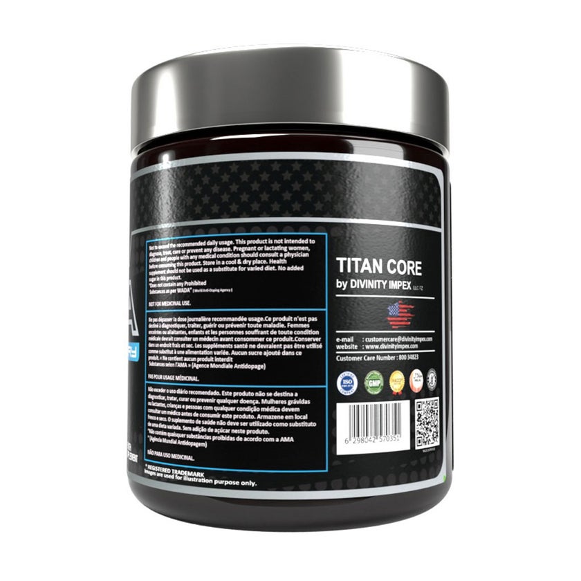 Titan Core Blue Raspberry BCAA Powder 180g