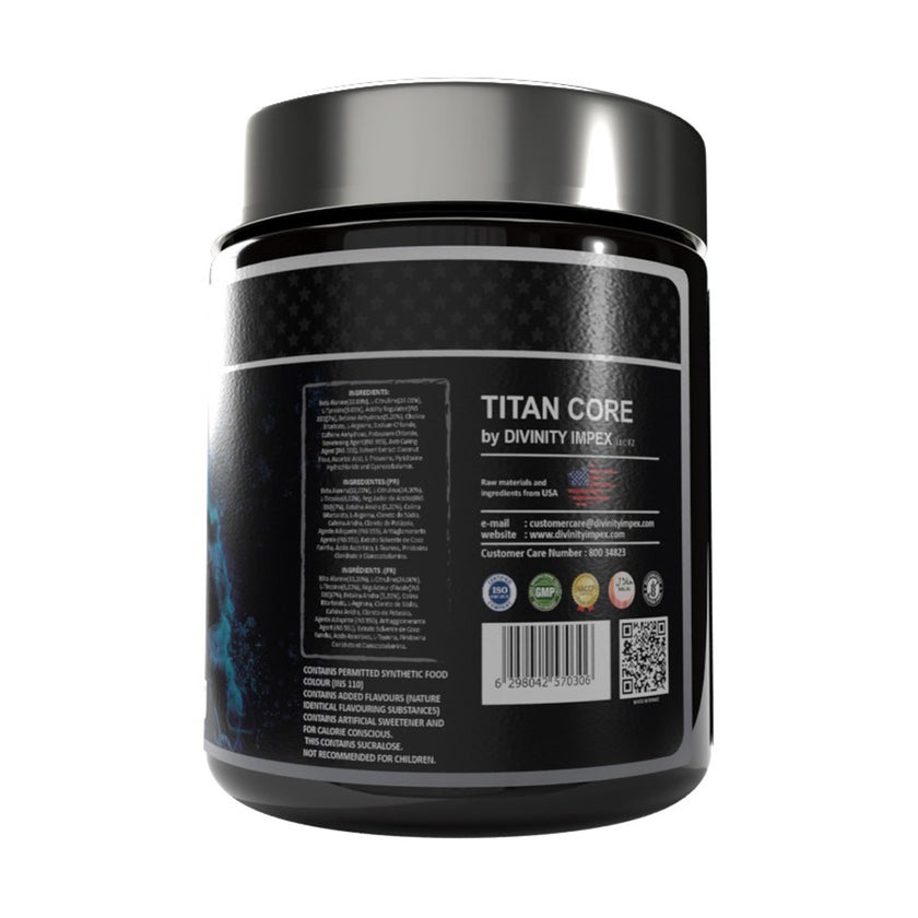 Titan Core Blackberry Lemonade Pre-Workout Powder 300g