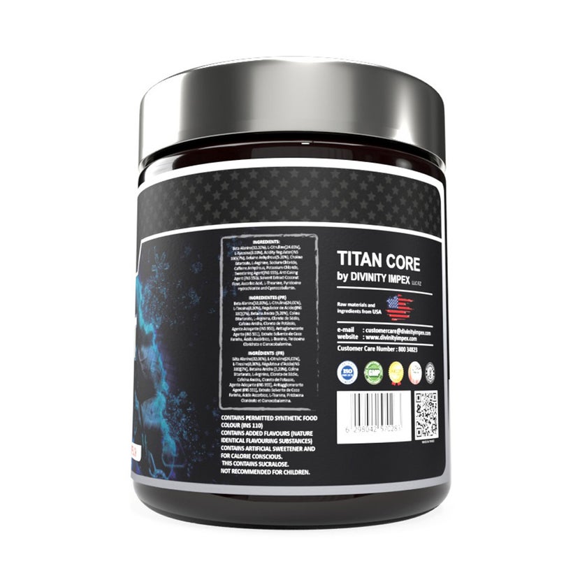 Titan Core Peach Pre-Workout Powder 300g