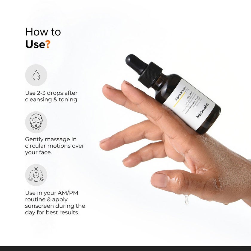Minimalist 2% Alpha Arbutin Face Serum 30ml