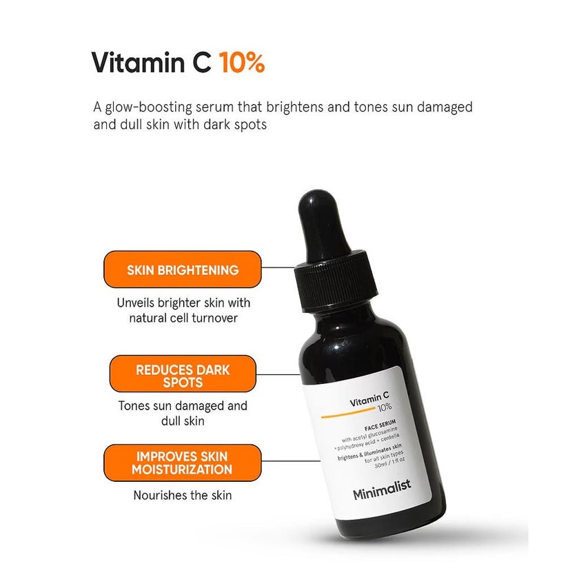 Minimalist 10% Vitamin C Face Serum 30ml