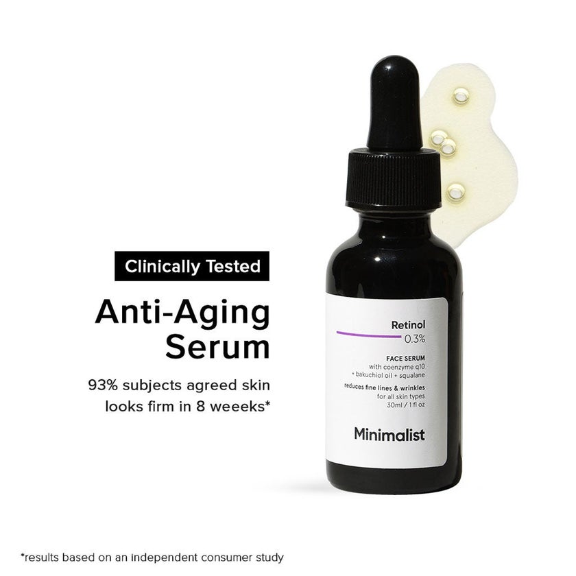 Minimalist 0.3% Retinol Face Serum 30ml
