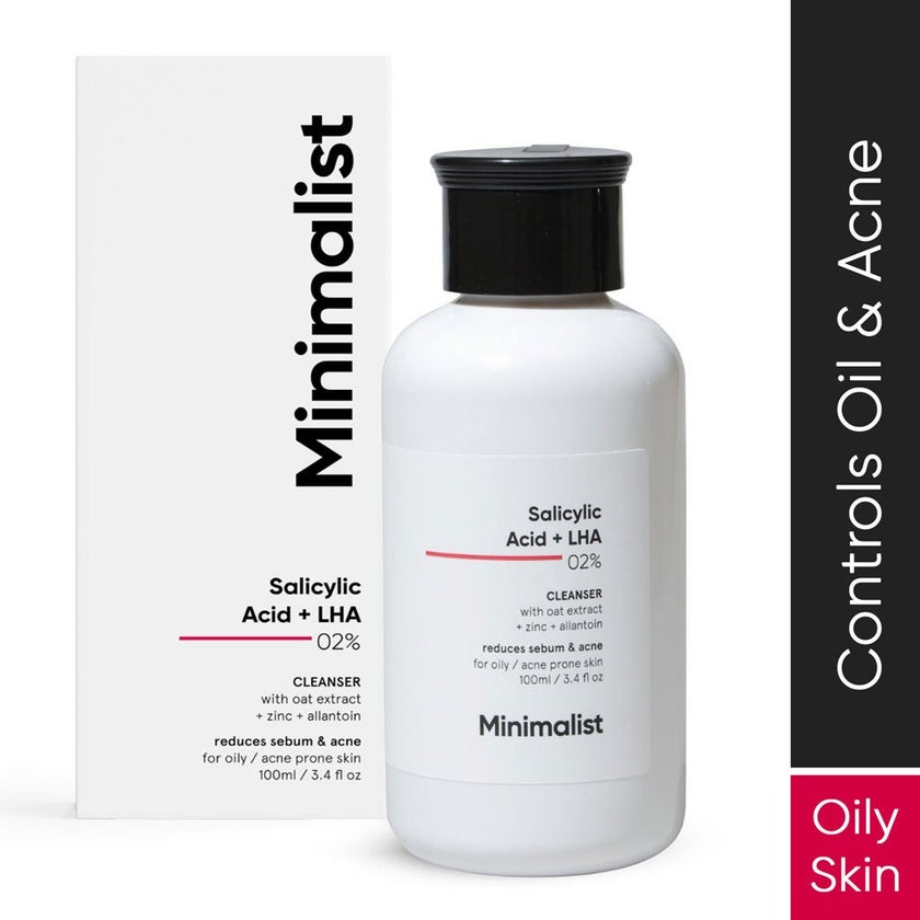 Minimalist 2% Salicylic Acid + LHA Face Cleanser 100ml