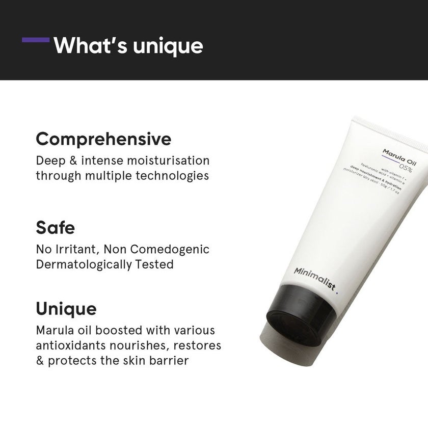 Minimalist 5% Marula Oil 5% Face Moisturizer 50g