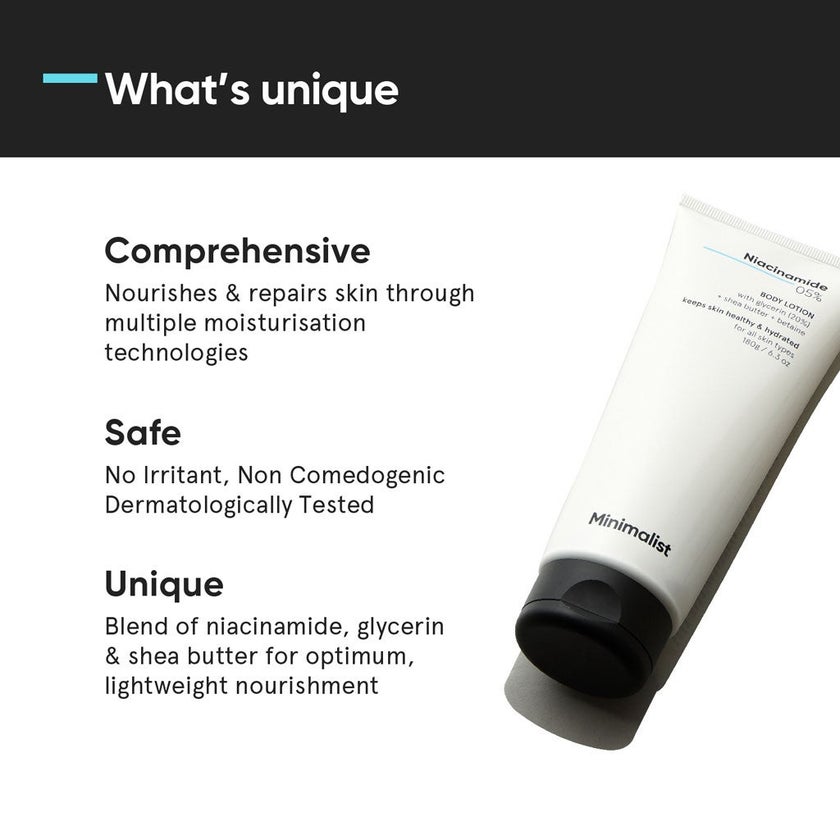 Minimalist 5% Niacinamide Body Lotion 180g