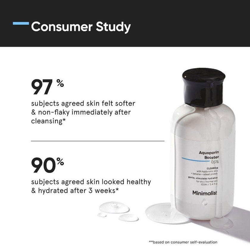 Minimalist 5% Aquaporin Booster Face Cleanser 100ml