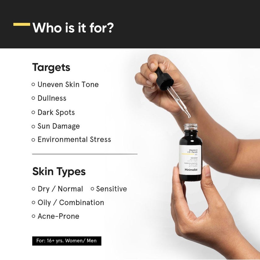 Minimalist 16% Vitamin C + E + Ferulic Face Serum 20ml