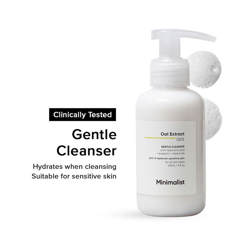 Minimalist 6% Oat Extract Gentle Face Cleanser 120ml