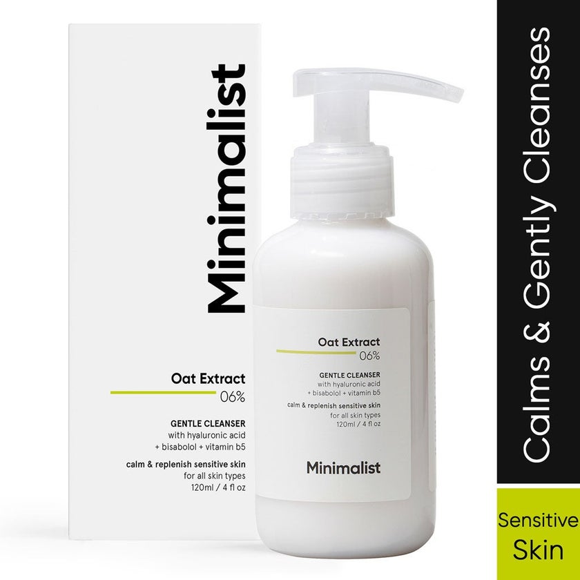 Minimalist 6% Oat Extract Gentle Face Cleanser 120ml