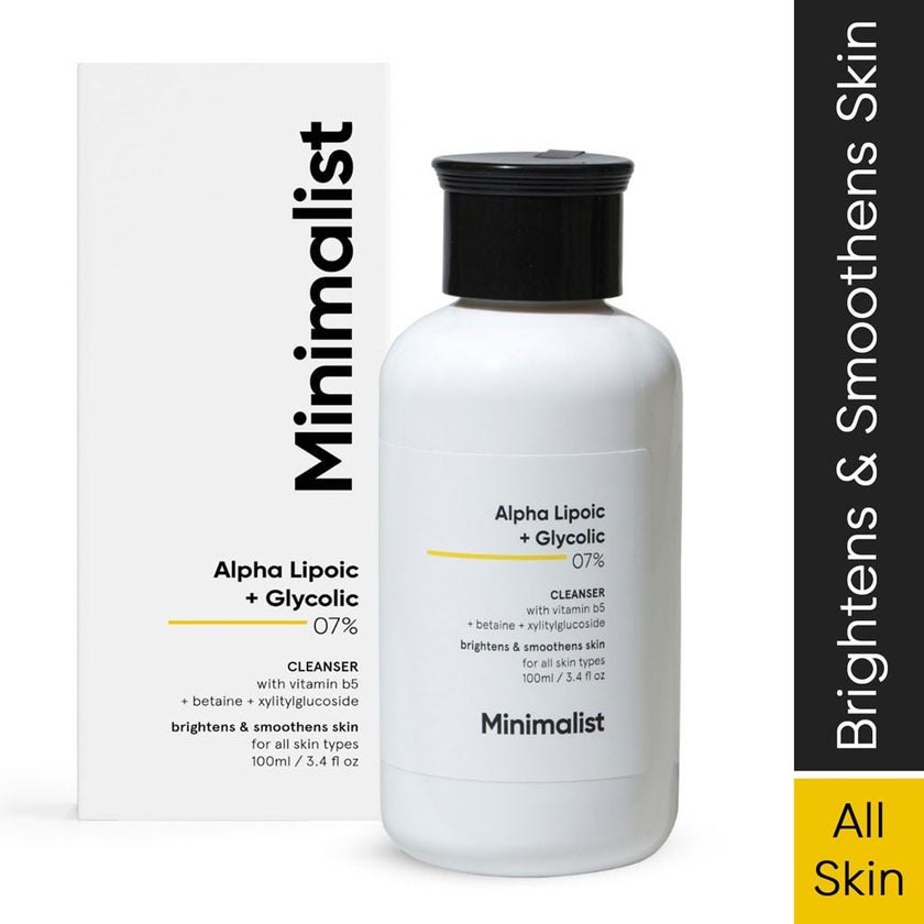 Minimalist 7% Alpha Lipoic + Glycolic Face Cleanser 100ml
